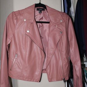 Pink Leather jacket Forever 21